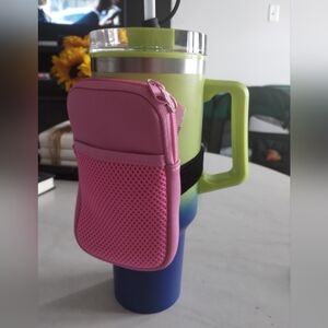 NWT Pink Tumbler Pouch